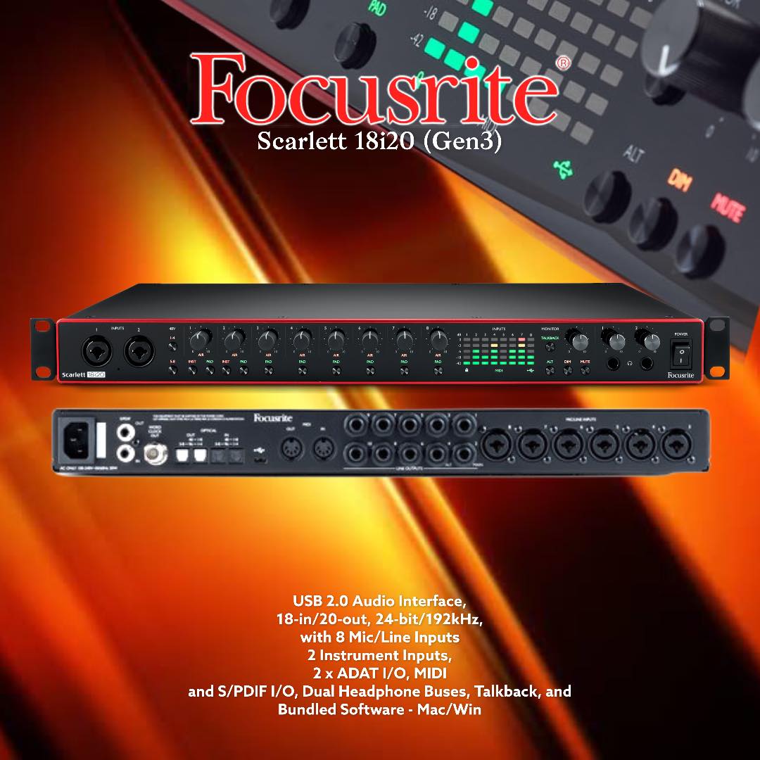 Focusrite Scarlett 18i20(gen3) つが